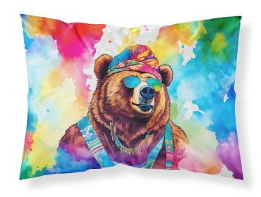 NEW Hippie Animal Grizzly Bear Standard Pillowcase Lightweight Super Soft Easy Care Decorative Artwork Pillowcase, Standard
