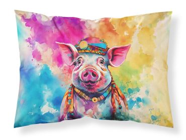 NEW Hippie Animal Pig Standard Pillowcase Lightweight Super Soft Easy Care Decorative Artwork Pillowcase, Standard