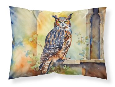 Great Horned Owl Standard Pillowcase Lightweight Super Soft Easy Care Decorative Artwork Pillowcase, Standard