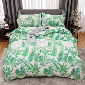 Spring Milan Quilt 3-piece Set King And Twin (Option: Green-Twin)