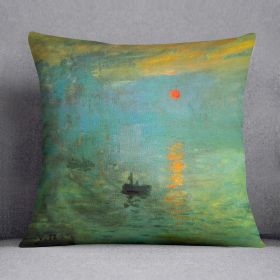 Sunrise by Monet Cushion (Insert: Without Insert, size: 18" X 18")