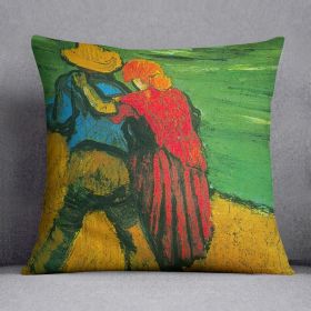 Two Lovers By Vincent Van Gogh Cushion (Insert: Without Insert, size: 16" X 16")