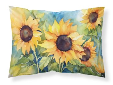 Sunflowers in Watercolor Standard Pillowcase Lightweight Super Soft Easy Care Decorative Artwork Pillowcase, Standard (Default: Default)