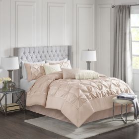 7 Piece Tufted Comforter Set (Color: as Pic)