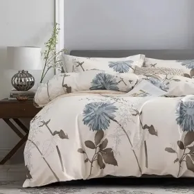 2pieces Comforter Set Twin Comforterx1 Pillowcasex1 Extremely Diverse Styles (Option: Elegant Floral)